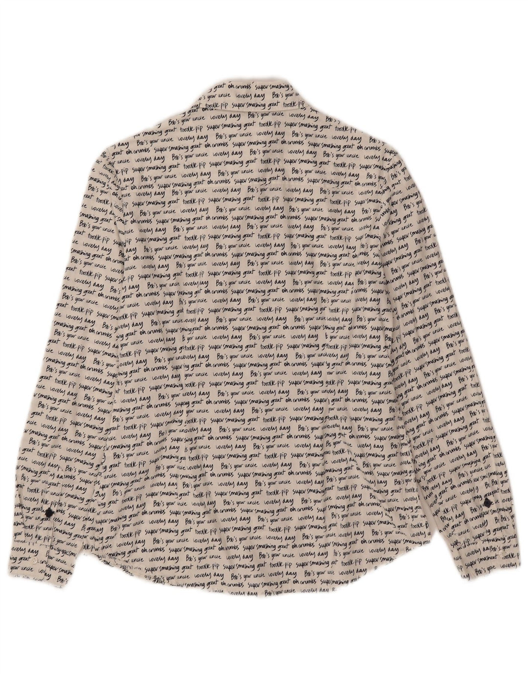 Cămașă cu grafică Boden pentru femei UK 10 Small White Bumbac