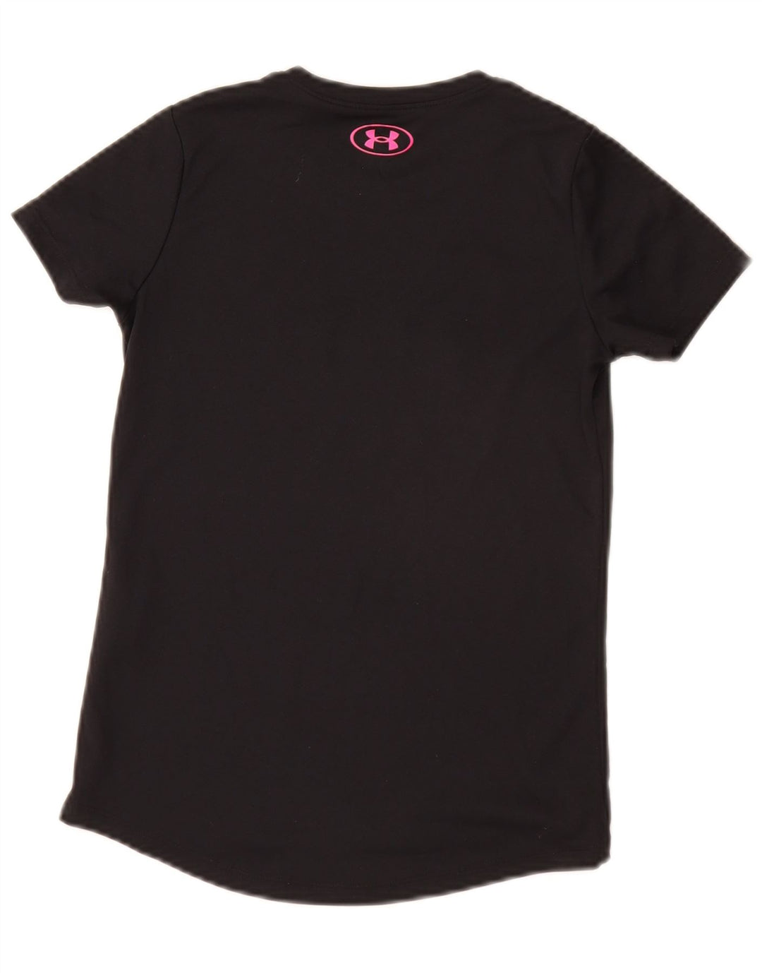 Tricou grafic Under Armour pentru fete Top 9-10 ani Poliester negru mediu