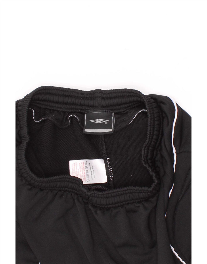 Pantaloni scurți sport grafic pentru băieți Umbro 9-10 ani, negru, poliester