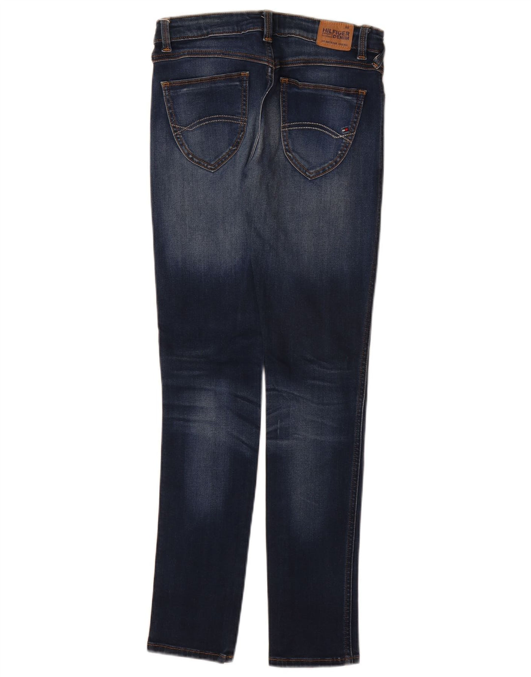 TOMMY HILFIGER Blugi skinny pentru baieti 13-14 ani W26 L29 albastru bumbac