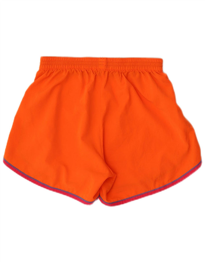 Pantaloni scurti sport Under Armour pentru femei UK 8 Small Orange Striped Poliester