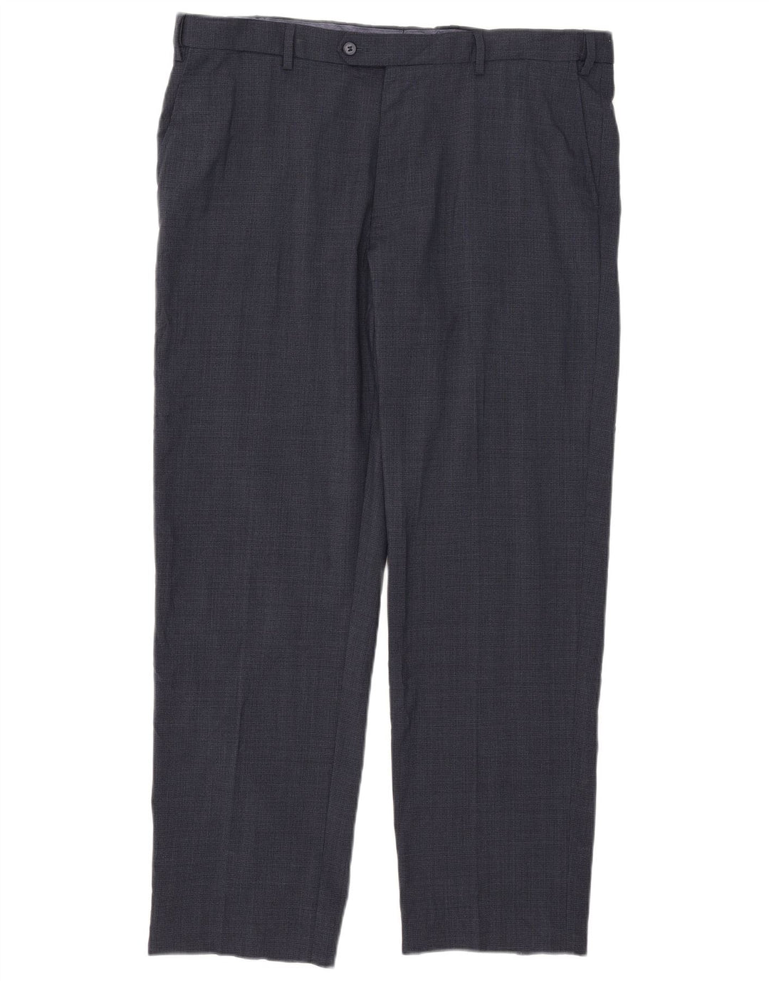 Pantaloni de costum obișnuiți, drepti, pentru bărbați, Marks & Spencer, L40 L31, bleumarin