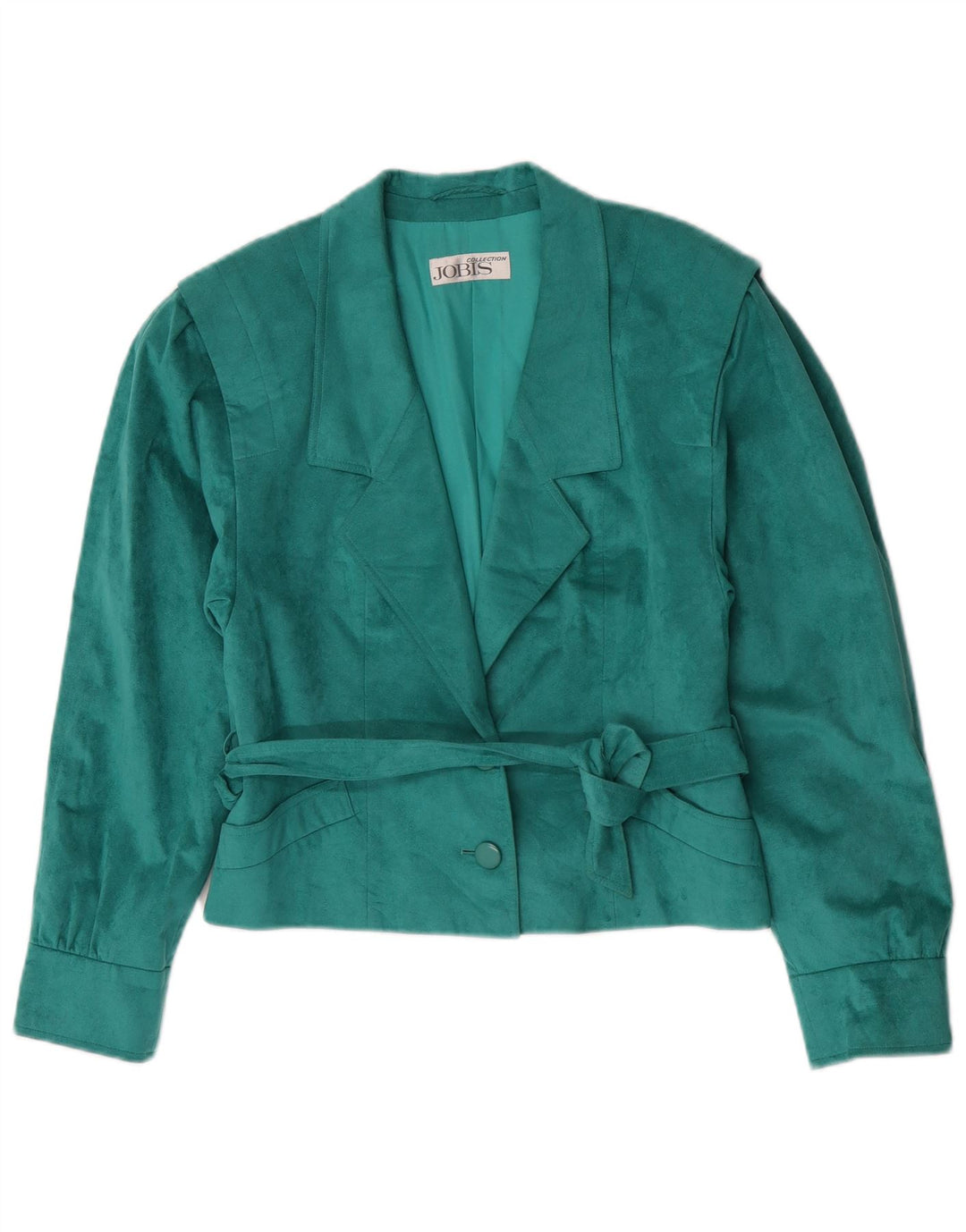 Blazer pentru femei Jobis cu 2 nasturi, UK 10, poliester verde mic