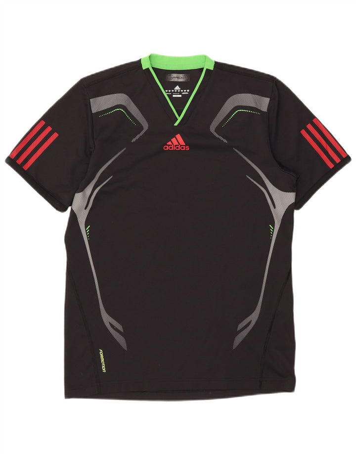 Tricou Adidas Climacool pentru bărbați Top mic negru Colorblock
