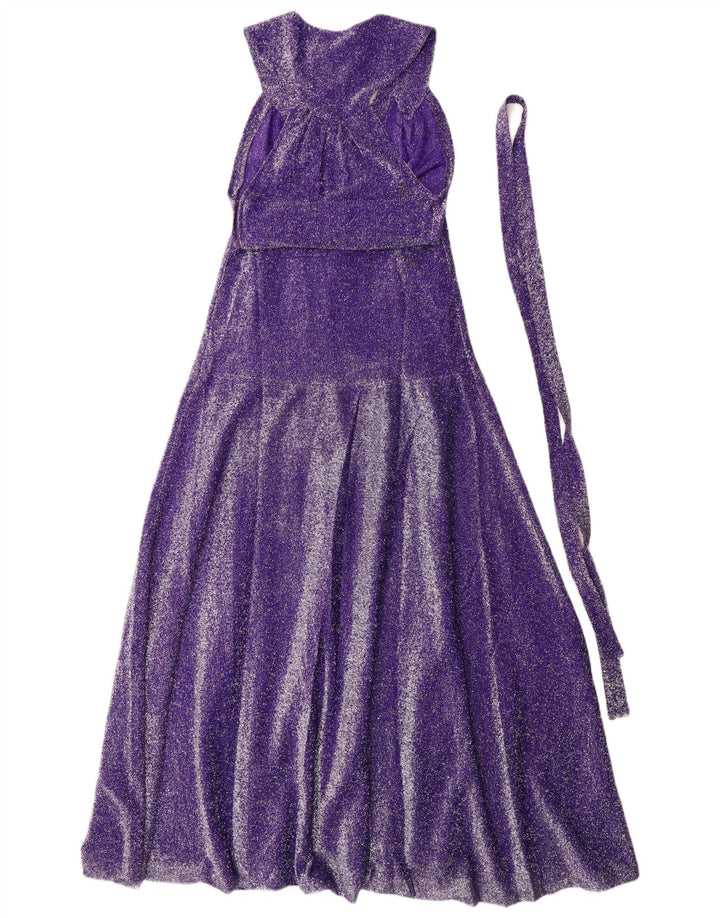 Rochie maxi fără mâneci vintage pentru femei IT 42 violet mediu