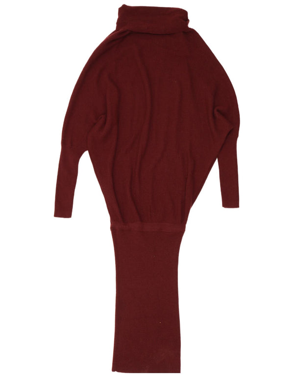 Rochie pentru femei All Saints tricot liliac cu talie scazuta UK 10 Maroon mic