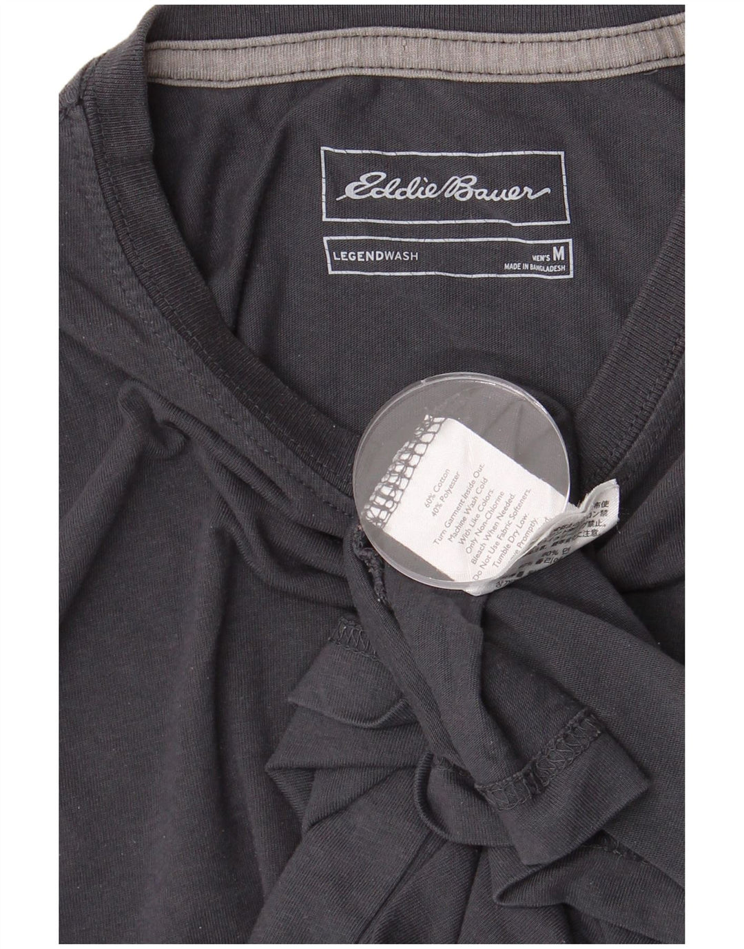EDDIE BAUER Tricou Bărbați Top Bumbac Gri Mediu