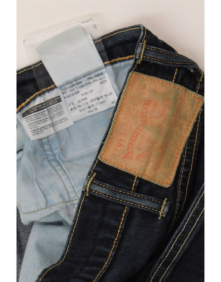 Blugi drepti pentru bărbați Levi's 522 W38 L34 Bumbac bleumarin