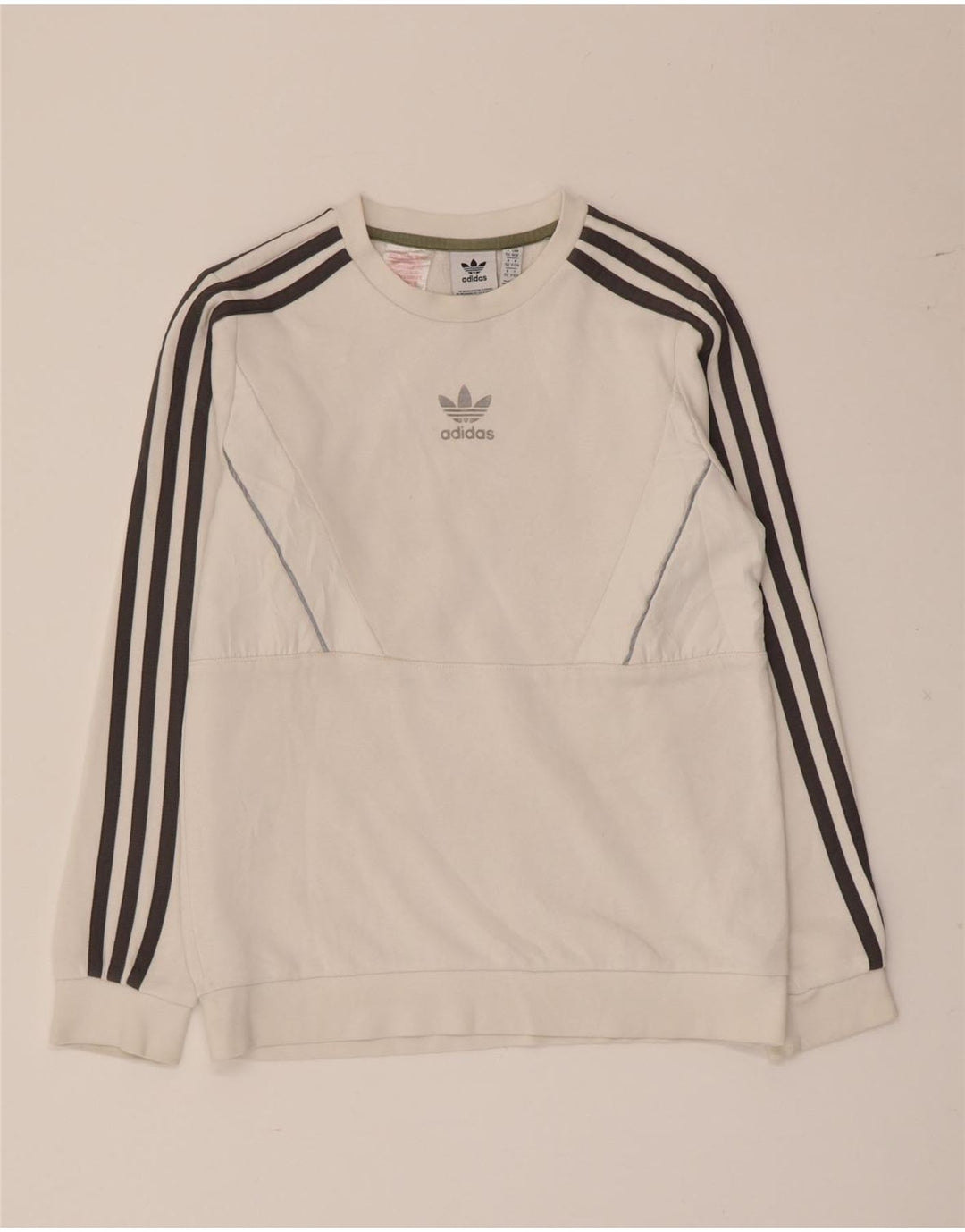 Adidas Băieți Pulover Pulover 11-12 Ani Bumbac Alb