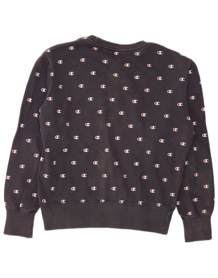 Pulover cu grafic supradimensionat Champion pentru femei UK 10 Mic Negru