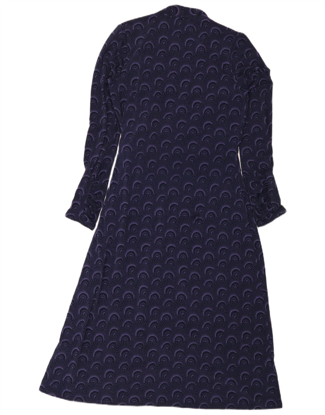 Laura Ashley Rochie Wrap cu model abstract pentru femei UK 12 Mov mediu
