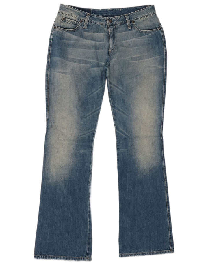 Jeans Bootcut Benetton pentru femei IT 44 Medium W32 L32 Bumbac albastru