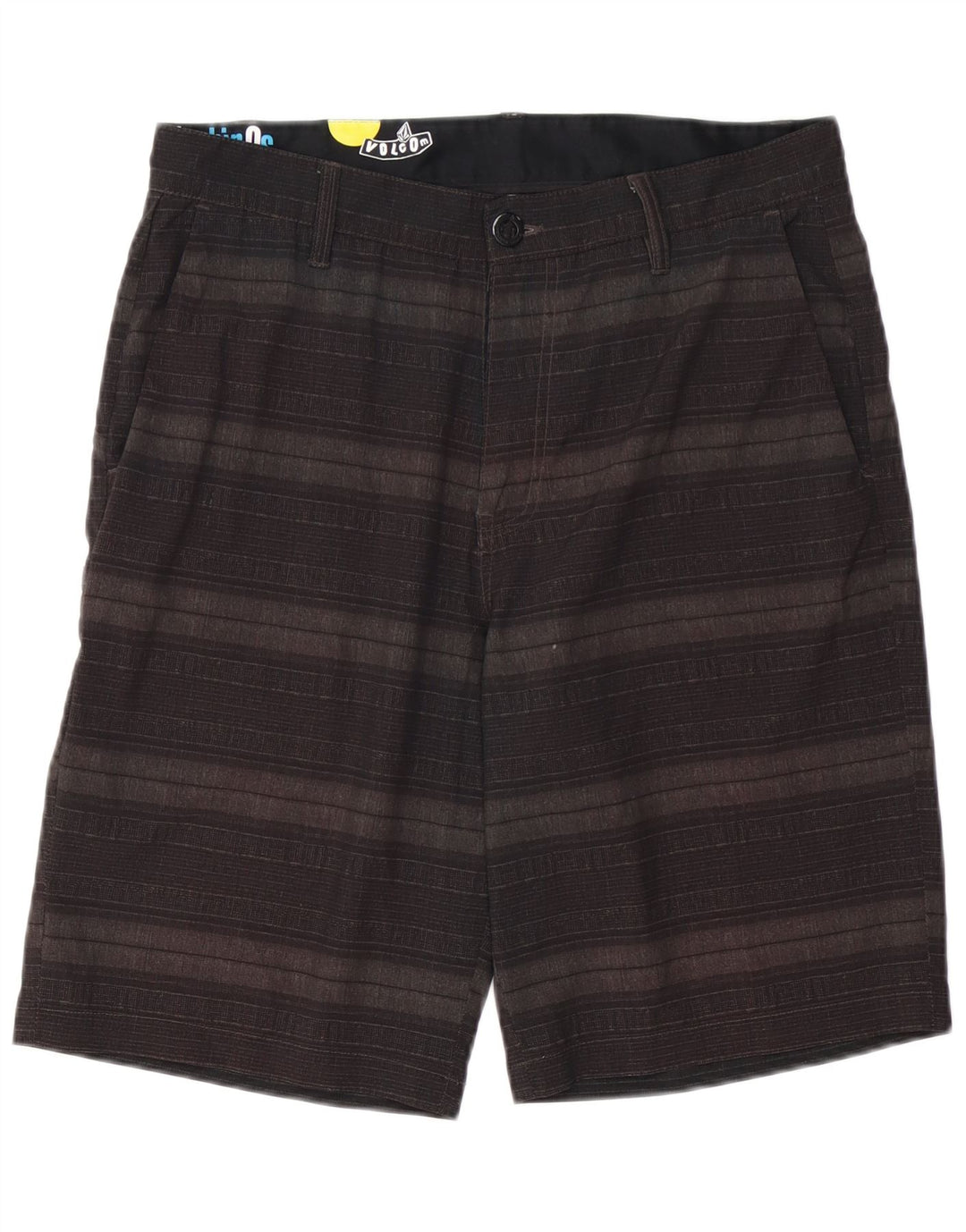 Pantaloni scurți cargo pentru bărbați VOLCOM W32 poliester cu dungi gri mari