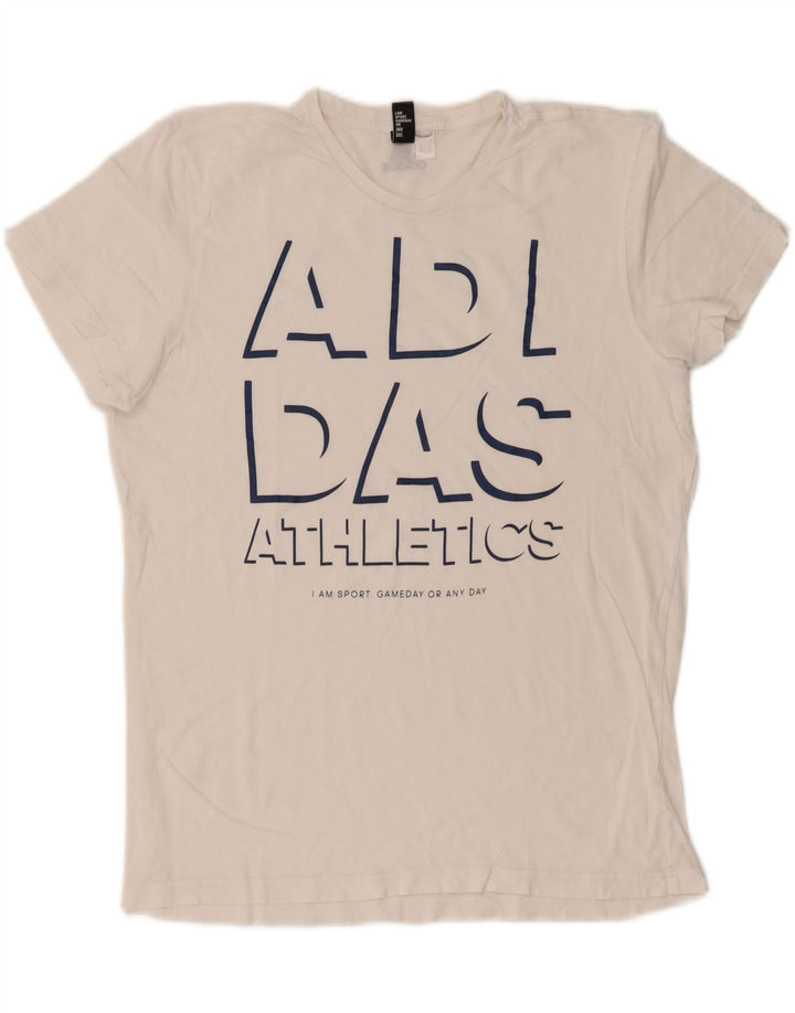 Tricou grafic Adidas pentru bărbați Top mare alb