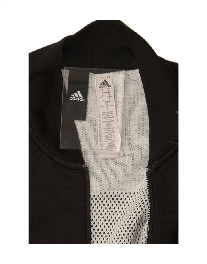 ADIDAS Mens Tracksuit Top Jacket Small Black Polyester Vintage Adidas and Second-Hand Adidas from Messina Hembry 