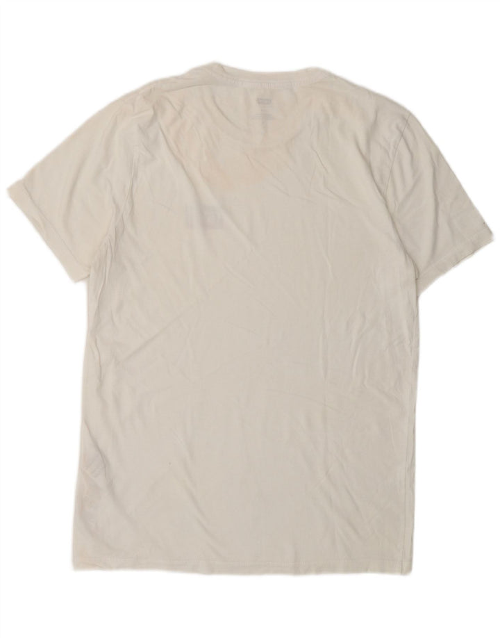 LEVI'S Mens Slim T-Shirt Top Medium White Cotton