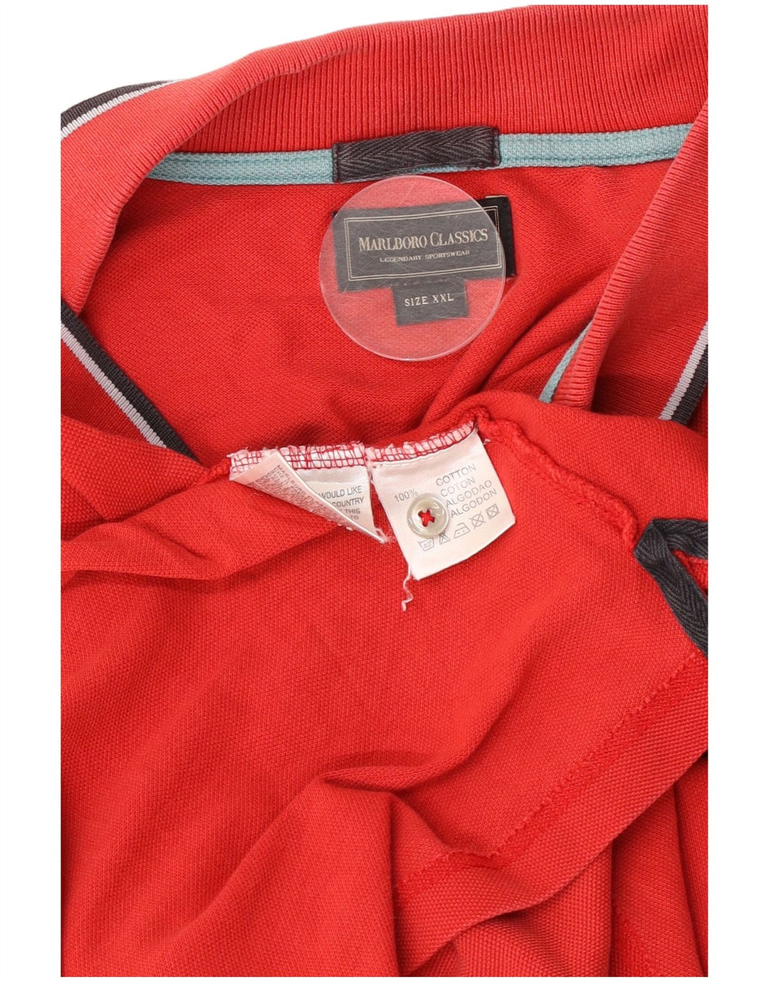 Tricou polo Marlboro Classics pentru bărbați 2XL bumbac roșu