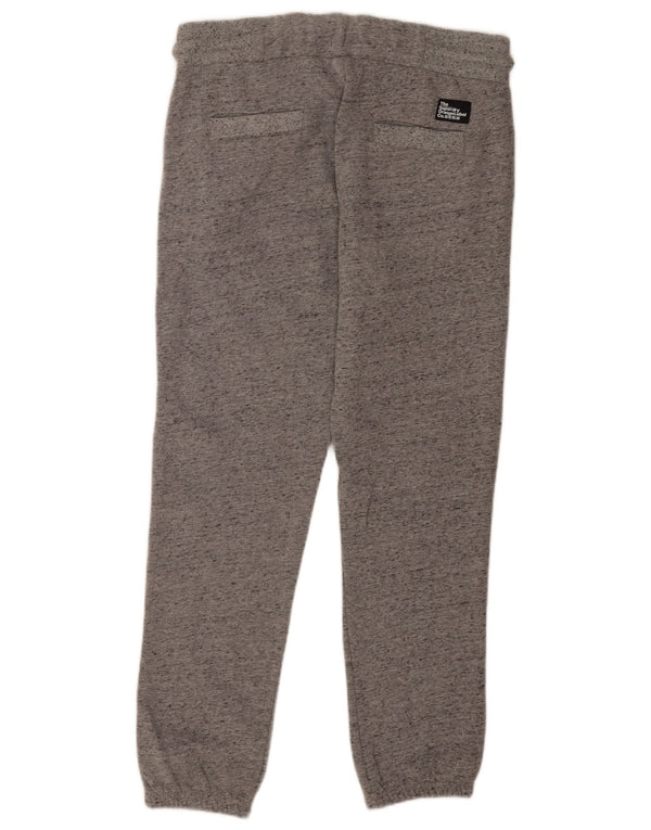 Pantaloni de trening Superdry Slim Fit pentru bărbați Pantaloni de jogging, mari, gri bumbac cu pete