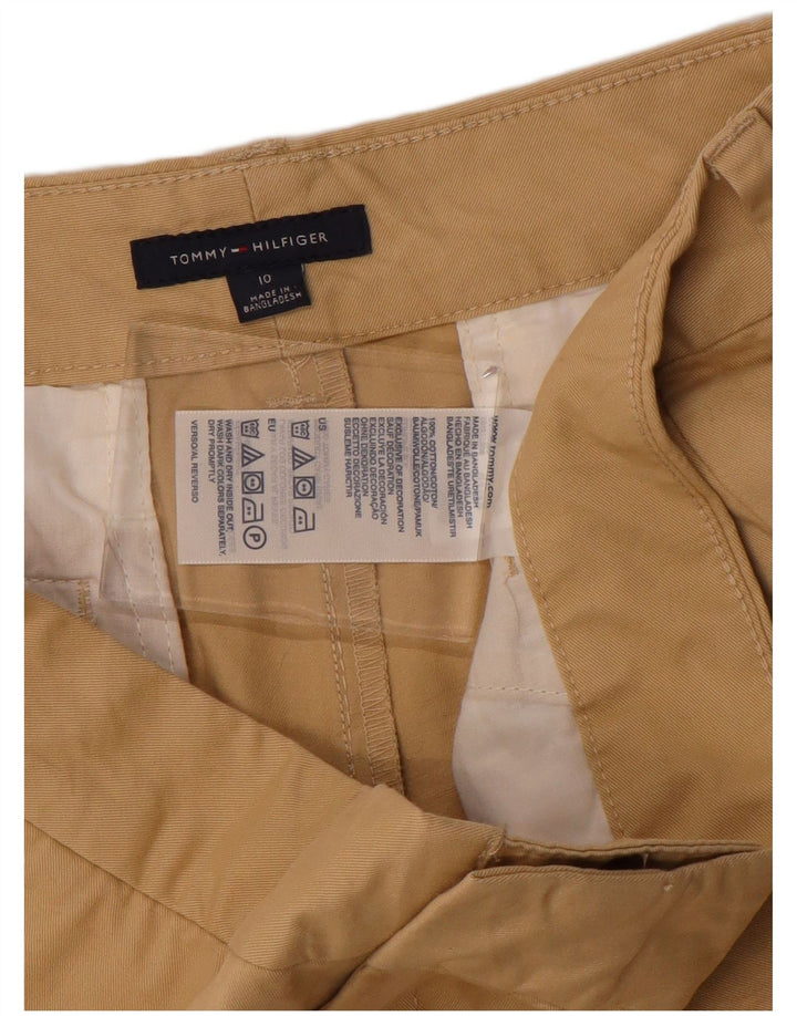 TOMMY HILFIGER Pantaloni scurti chino pentru femei US 10 Large W34 Beige Bumbac