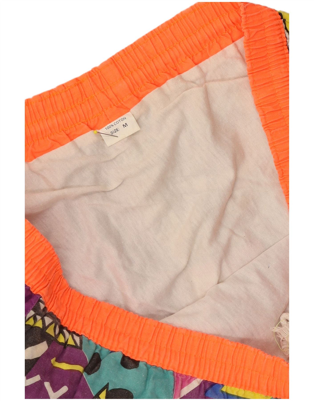 Pantaloni scurți vintage pentru bărbați, mediu W32, bumbac geometric geometric