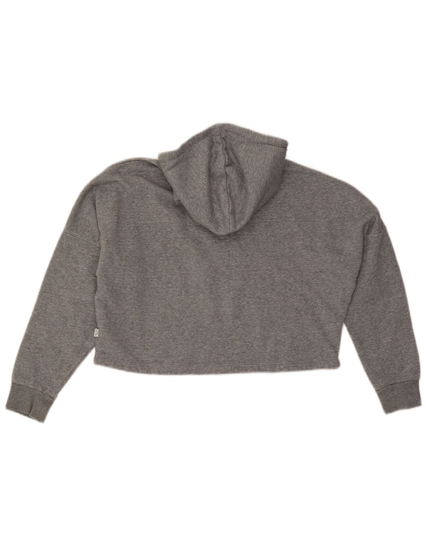 Pulover pentru fete Puma Graphic Crop Hoodie 11-12 ani bumbac gri