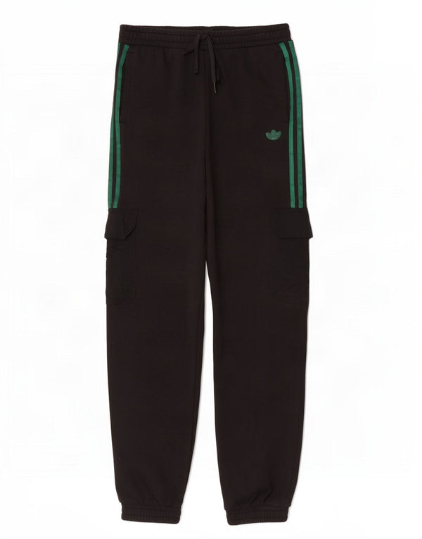 Pantaloni de trening cargo adidas pentru femei Joggeri UK 14 bumbac mediu negru