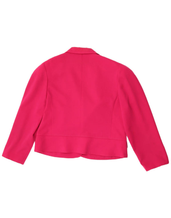 Jachetă Yarell pentru femei, cu mâneci 3/4, cu 2 nasturi, 18 XL, roz