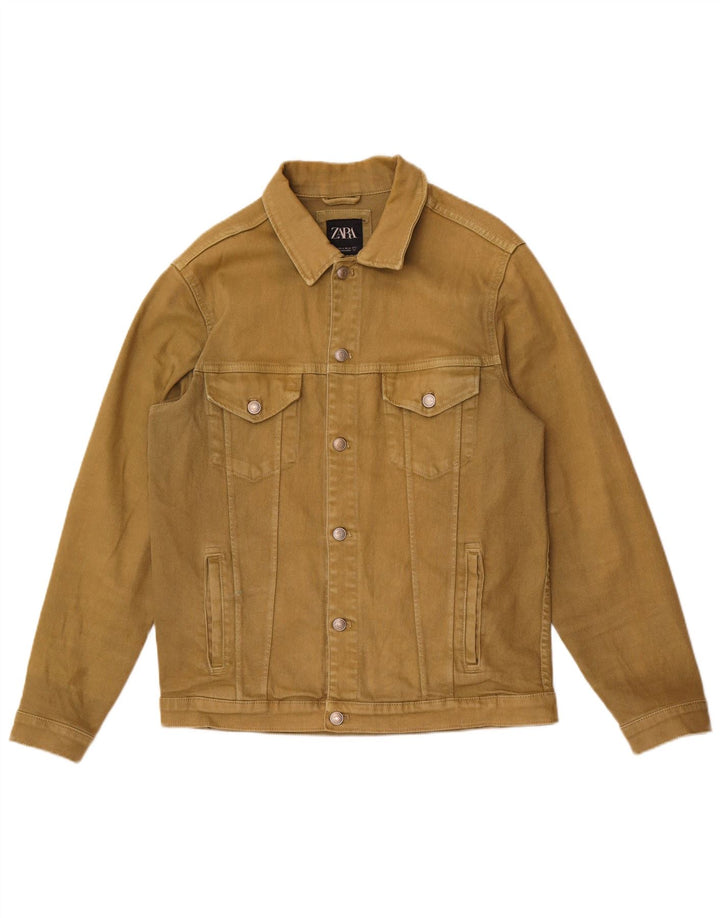 Jachetă de blugi pentru bărbați Zara UK 38 Medium Khaki