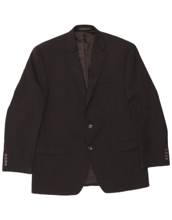 Blazer pentru bărbați Chaps, cu 2 nasturi, UK 42 XL Lână neagră