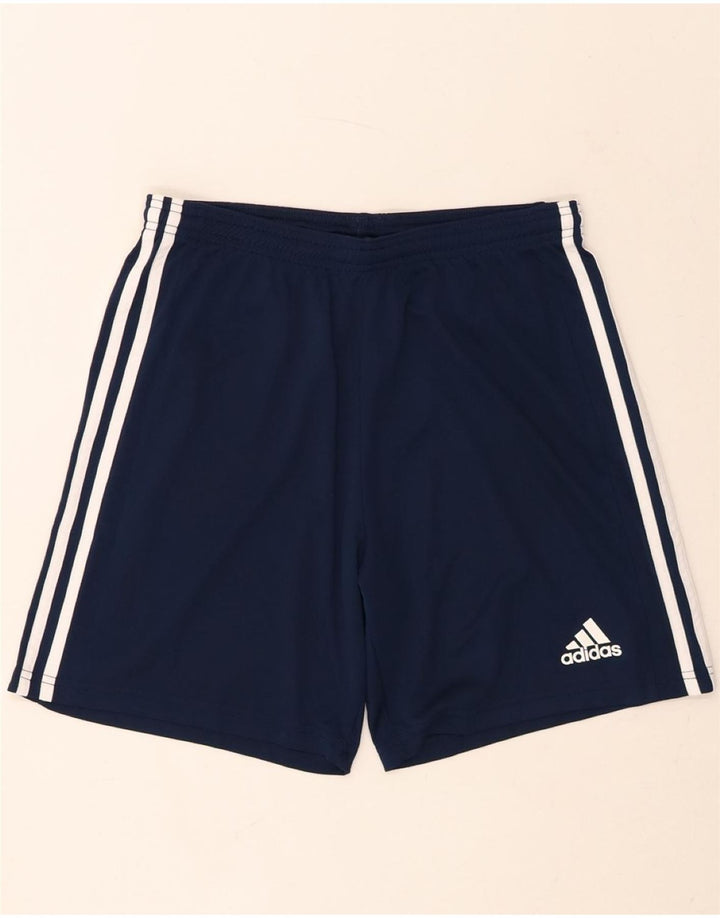 ADIDAS Mens Aeroready Sport Shorts Large Navy Blue Polyester Vintage Adidas and Second-Hand Adidas from Messina Hembry 