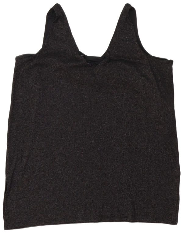 Rochie tunică fără mâneci pentru femei Marks & Spencer UK 24 4XL Poliester negru