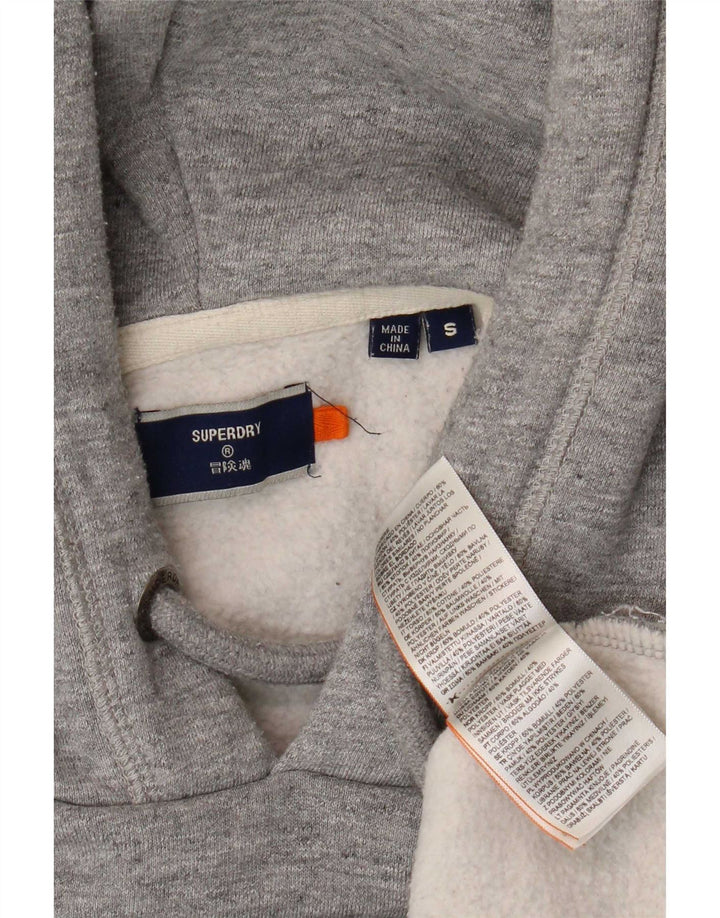 Pulover Superdry pentru bărbați, bumbac cu pete mici, gri
