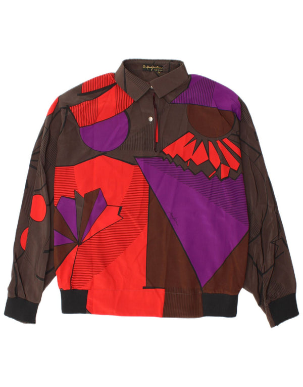 Mario Pucci Cecconi Bluză Femei Top IT 42 Maro Mediu Geometric
