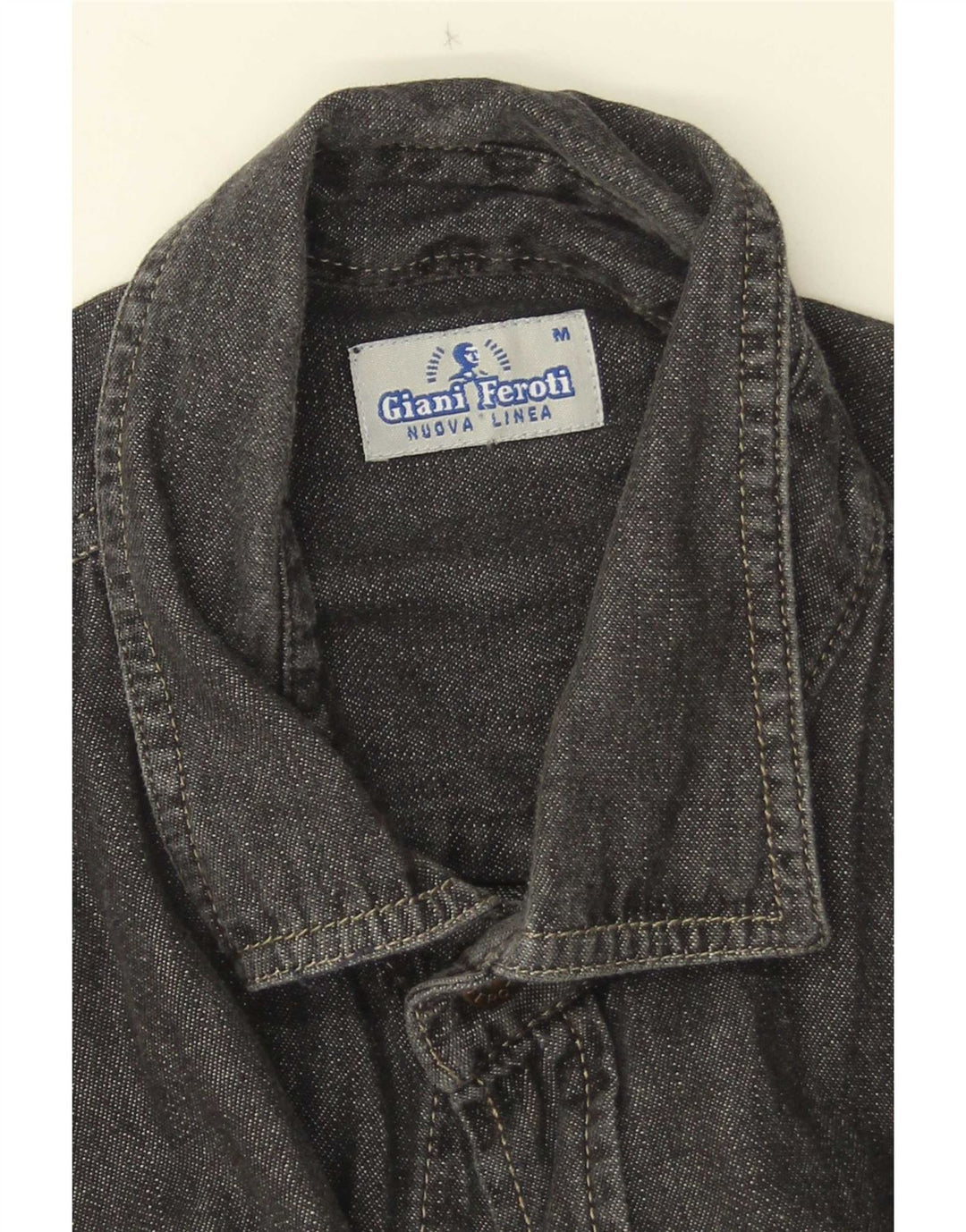 Cămașă Denim cu mânecă scurtă Giani Feroti Negru Mediu