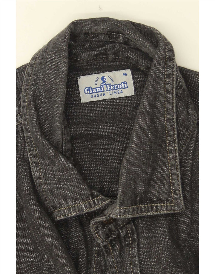 Cămașă Denim cu mânecă scurtă Giani Feroti Negru Mediu