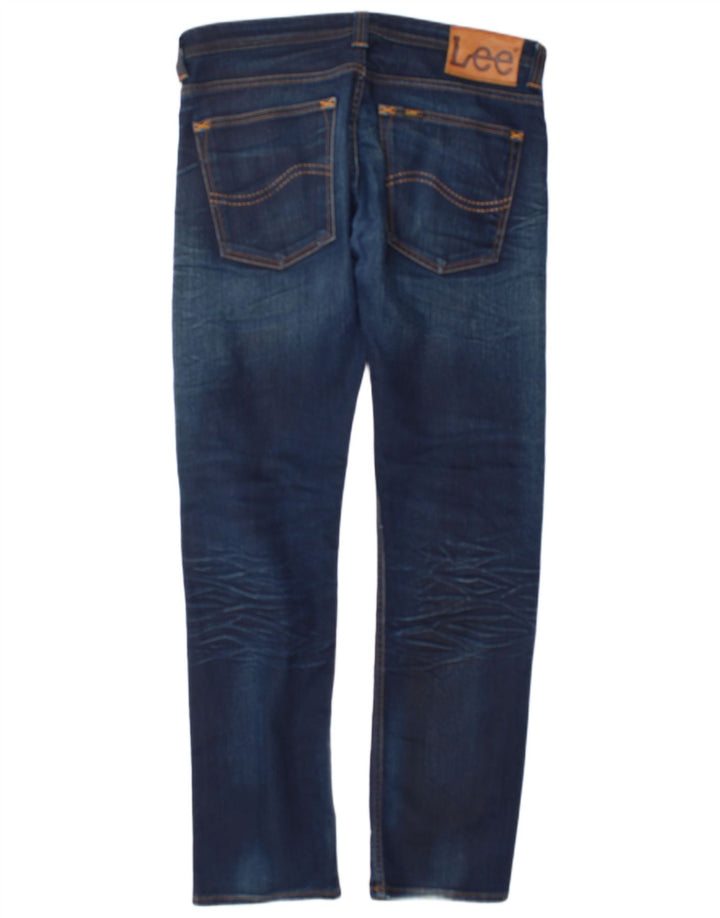 Blugi Lee Powell Slim pentru bărbați W36 L34, bumbac bleumarin