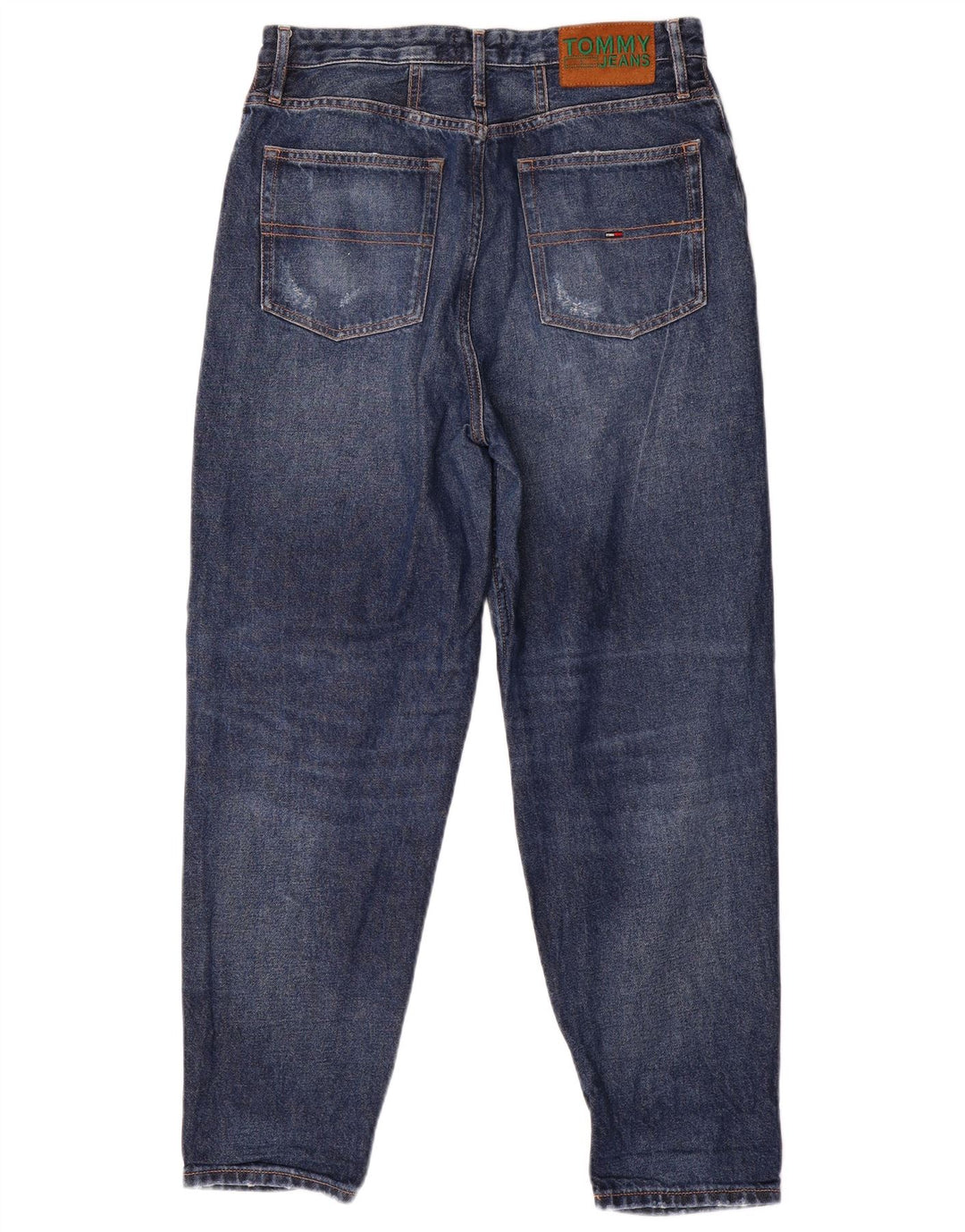 Blugi conici cu talie înaltă Tommy Hilfiger pentru femei L29 L27 Albastru