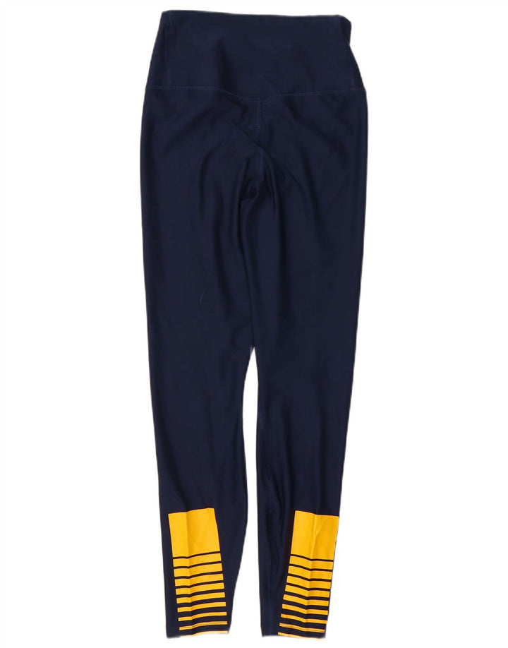 Leggings Dri Fit NIKE pentru femei UK 12 Poliester mediu albastru bleumarin