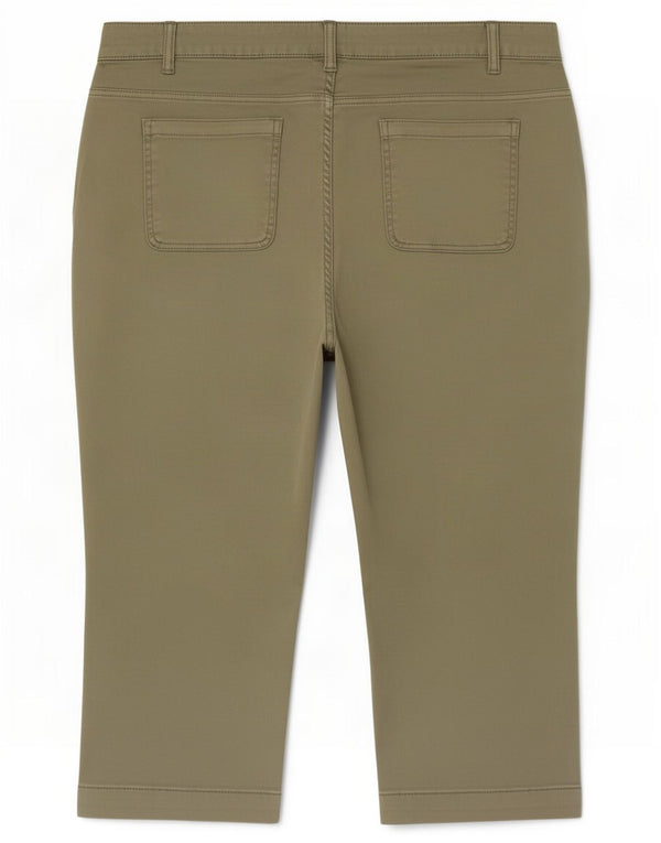 Mountain Warehouse Pantaloni Capri pentru femei UK 18 XL W36 L20 Kaki Bumbac