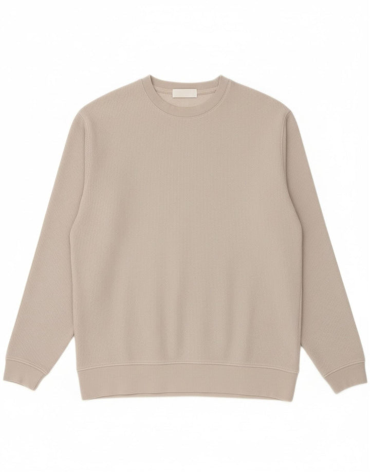 ZARA Mens Sweatshirt Jumper Medium Grey Cotton Vintage Zara and Second-Hand Zara from Messina Hembry 