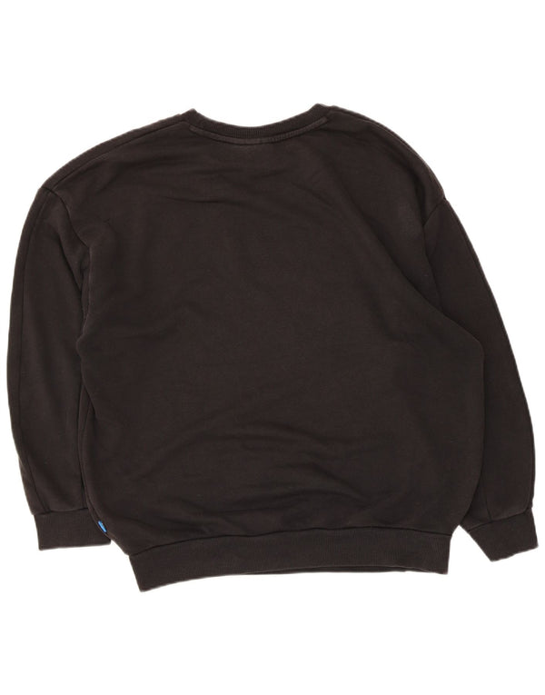 Pulover adidas pentru femei grafic supradimensionat UK 12 bumbac mediu negru