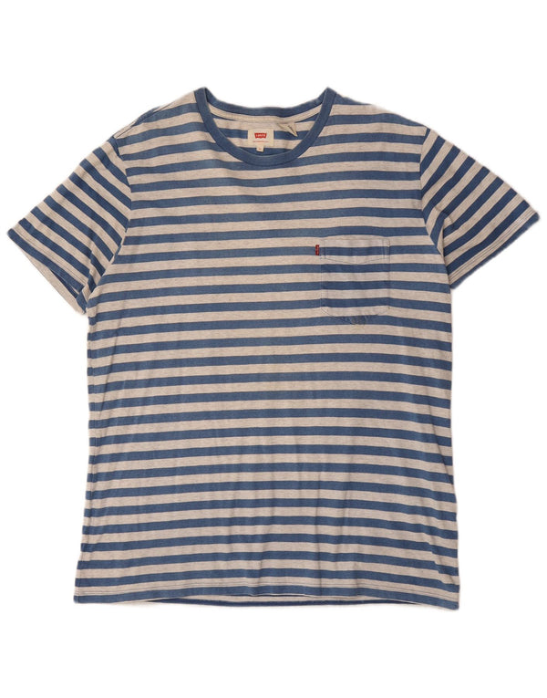 Tricou pentru bărbați Levi's Top XL Bumbac cu dungi albastre