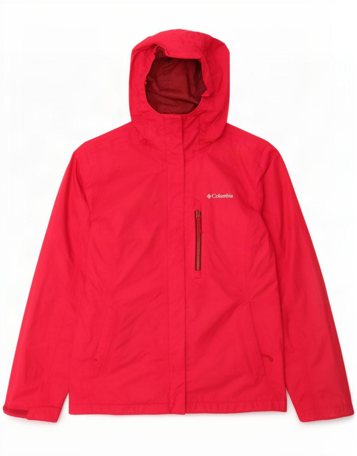 Jachetă de ploaie cu glugă Columbia pentru femei UK 10 Small Pink Nylon