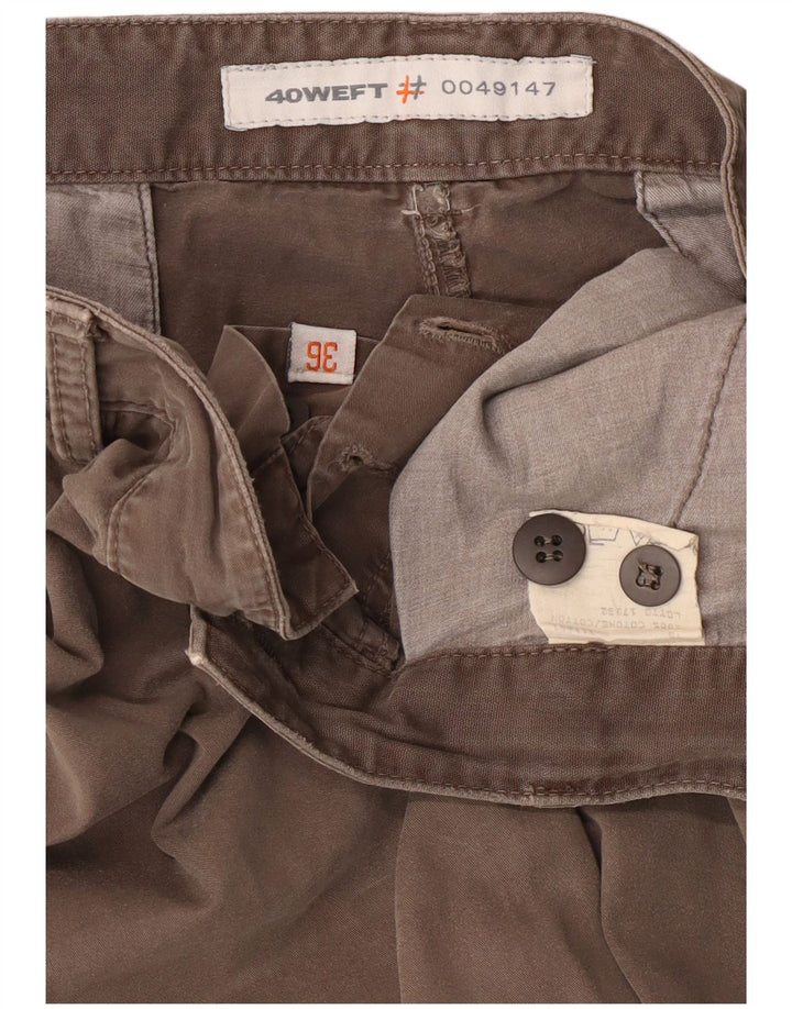 Pantaloni scurți cargo pentru bărbați 40Weft W36, bumbac gri mare