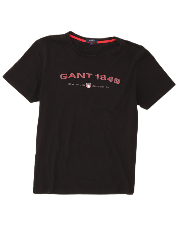 Tricou grafic Gant pentru bărbați Top 2XL bumbac negru