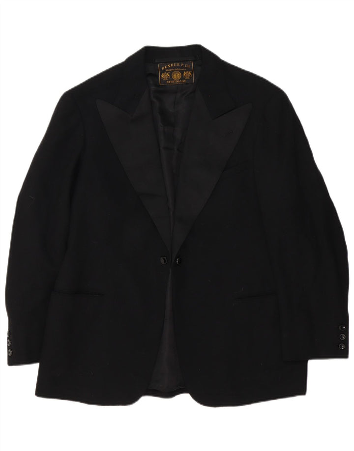 Blazer Vintage pentru femei UK 14 Medium Black