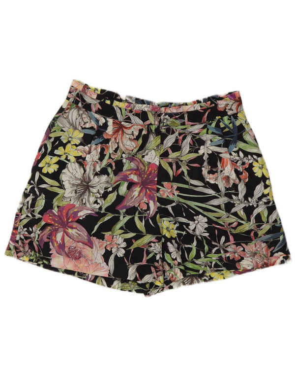 Pantaloni scurti chino pentru femei Reiss UK 10 Small W27 Poliester floral negru