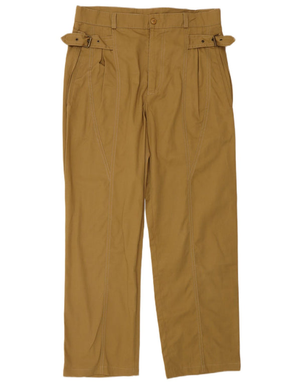 Pantaloni chino drepți vintage pentru bărbați L30 L28 bej