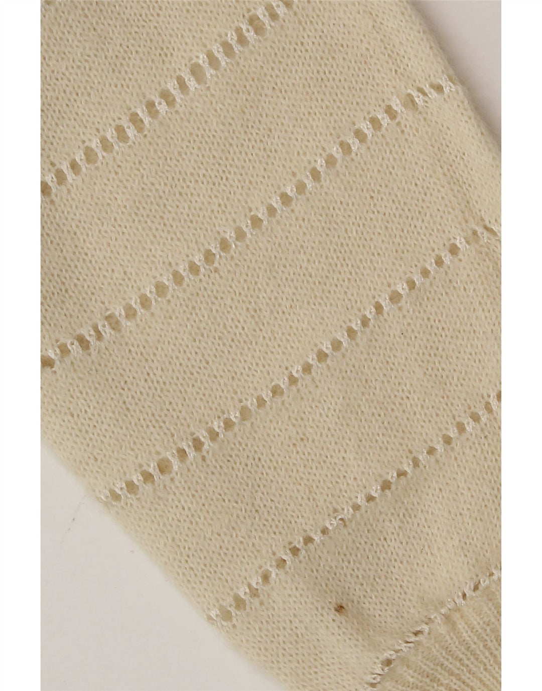 Pulover cardigan vintage pentru femei UK 14 Medium Off White