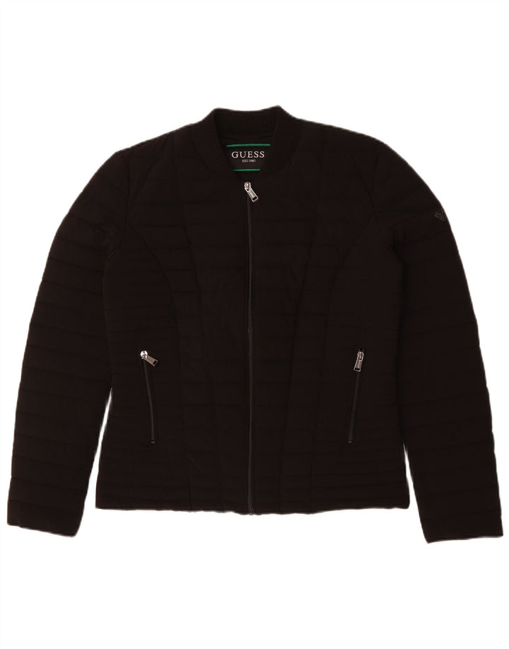 Jachetă căptușită Guess pentru femei UK 12 Poliester mediu negru